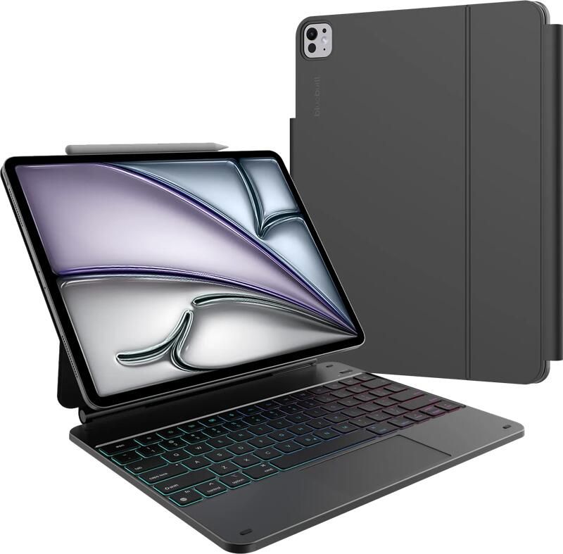 BlueBuilt Apple iPad Air (2025 2024) 13 inch Toetsenbord Hoes QWERTY Zwart