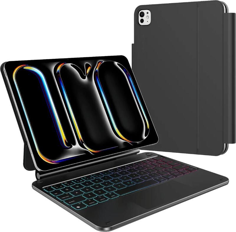 BlueBuilt Apple iPad Pro (2025 2024) 11 inch Toetsenbord Hoes QWERTY Zwart