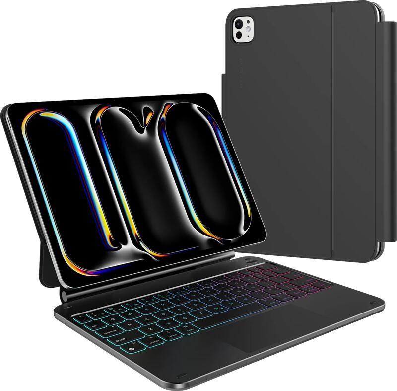 BlueBuilt Apple iPad Pro (2025 2024) 11 inch Toetsenbord Hoes QWERTY Zwart