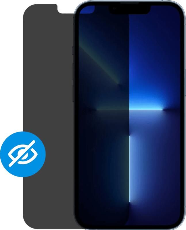 BlueBuilt Apple iPhone 14 13 13 Pro Privacy Filter Screenprotector Glas