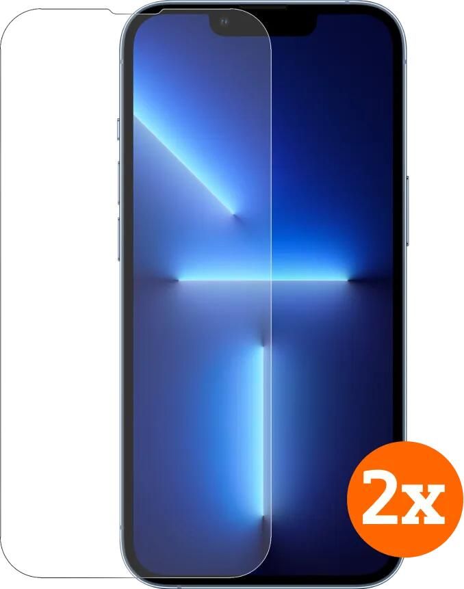BlueBuilt Apple iPhone 14 13 13 Pro Screenprotector Glas Duo Pack