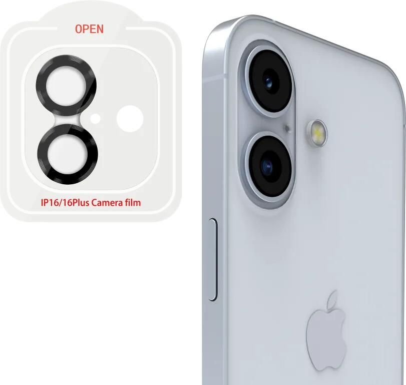 BlueBuilt Apple iPhone 16 16 Plus Camera Lens Protector Aluminium