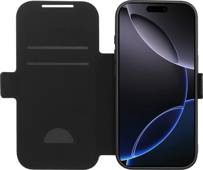 BlueBuilt Apple iPhone 17 Pro Book Case Leer Zwart