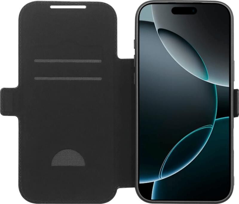 BlueBuilt Apple iPhone 17 Pro Max Book Case Leer Zwart