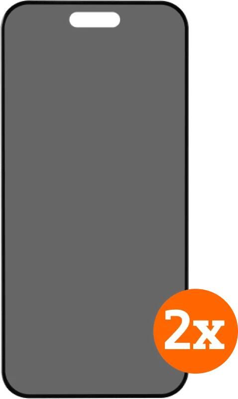 BlueBuilt Apple iPhone 17 Pro Max Privacy Filter Screenprotector Glas Duo Pack