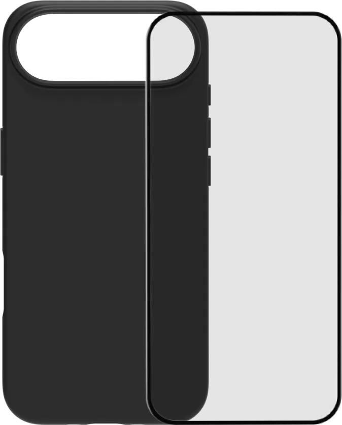 BlueBuilt Back Cover iPhone 17 Air Zwart + iPhone 17 Air Screenprotector Glas