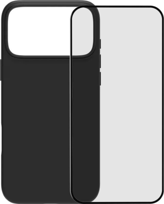 BlueBuilt Back Cover iPhone 17 Pro Max Zwart + iPhone 17 Pro Max Screenprotector Glas