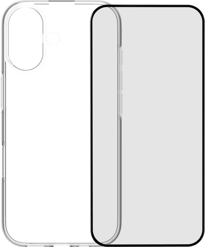 BlueBuilt Back Cover iPhone 17 Transparant + iPhone 17 Screenprotector Glas