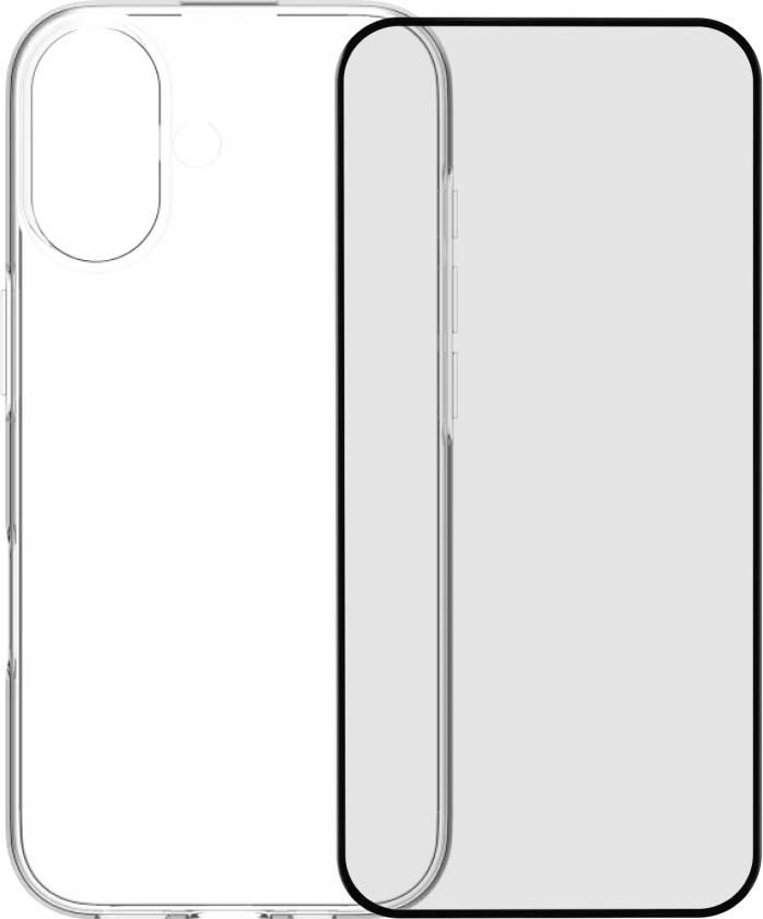 BlueBuilt Back Cover iPhone 17 Transparant + iPhone 17 Screenprotector Glas