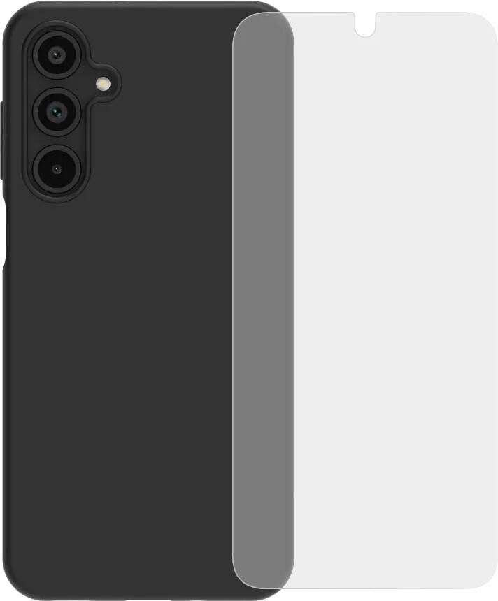 BlueBuilt Back Cover Samsung Galaxy A16 4G 5G Zwart + Screenprotector Glas