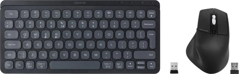 BlueBuilt Bluetooth Toetsenbord Premium Mini + Imperium Ergonomische Bluetooth Muis
