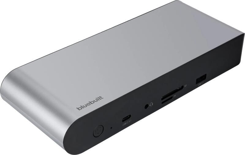 BlueBuilt DisplayLink Docking Station Pro met USB-C Zilver