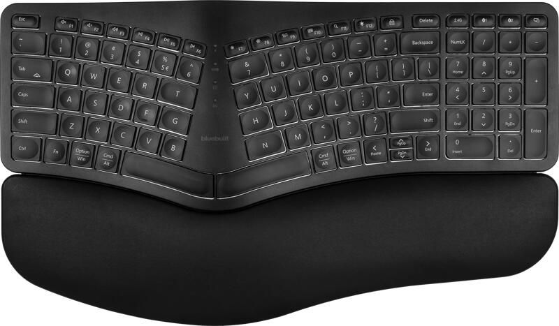 BlueBuilt Draadloos Ergonomisch Bluetooth Toetsenbord QWERTY