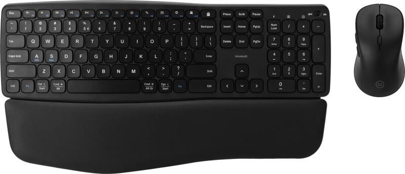 BlueBuilt Draadloos USB QWERTY Toetsenbord + Draadloze Muis