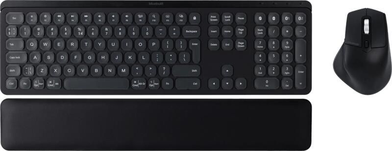 BlueBuilt Draadloze Bluetooth Toetsenbord en Muis Set Premium QWERTY