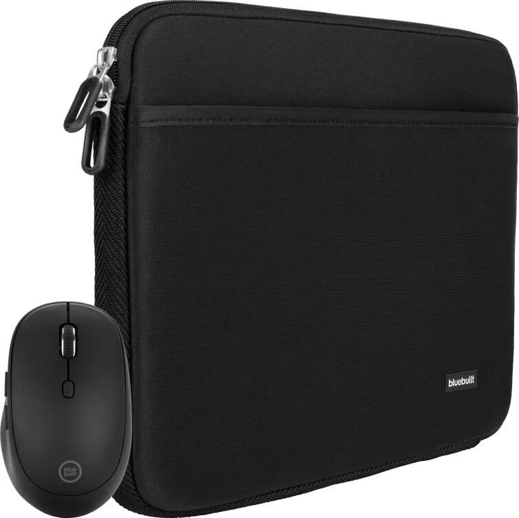 BlueBuilt Laptophoes 36 cm 15 inch M Zwart + Tradendum Muis