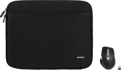 BlueBuilt Laptophoes breedte 31 cm 13 inch M Zwart + Maximus Muis