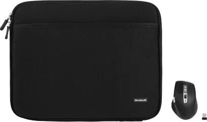 BlueBuilt Laptophoes breedte 32 cm 13-14 inch Zwart + Maximus Muis