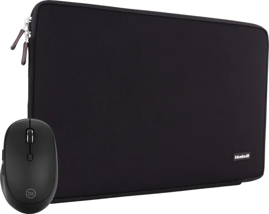 BlueBuilt Laptophoes voor Apple MacBook Pro 16 inch Zwart + Tradendum Muis