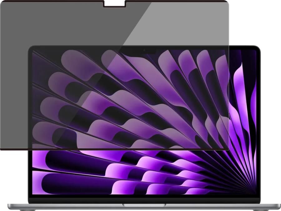 BlueBuilt Magnetische Privacy Screenprotector voor MacBook Air 15 inch M2 M3