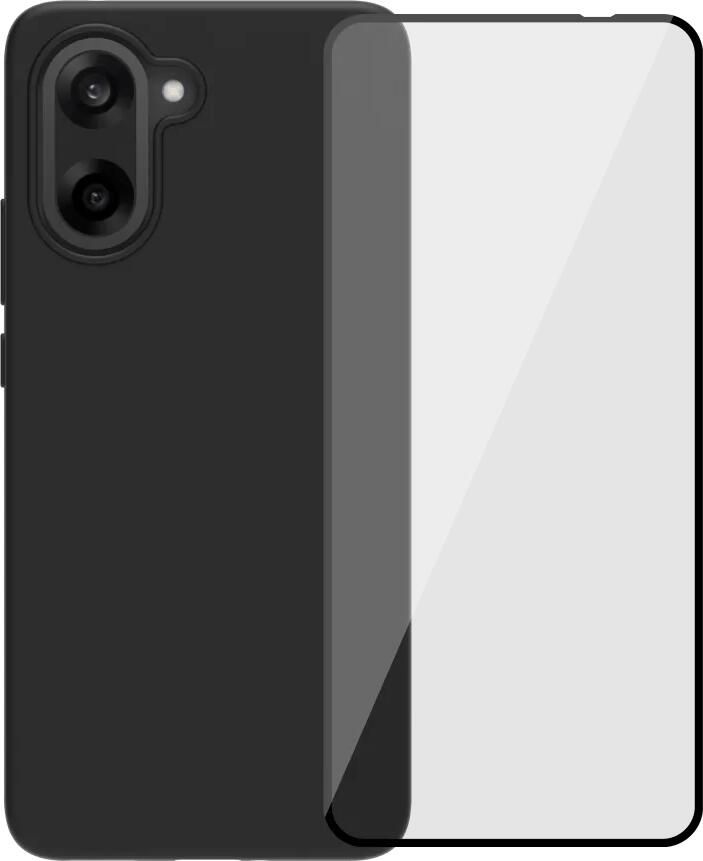 BlueBuilt Oneplus Nord CE 5 Back Cover Zwart + Screenprotector Glas