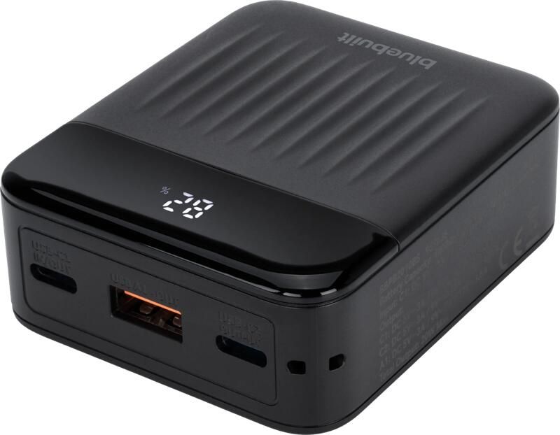 BlueBuilt Power Bank 10.000 mAh met Snelladen Zwart