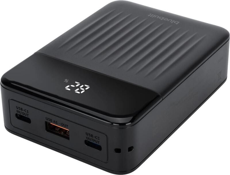 BlueBuilt Power Bank 20.000 mAh met Snelladen Zwart