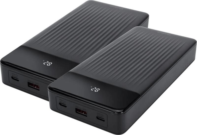 BlueBuilt Power Bank 27.000 mAh met Snelladen 100 Watt Duo Pack