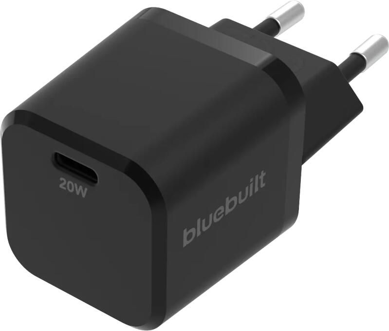 BlueBuilt Power Delivery Oplader met Usb C Poort 20W Zwart