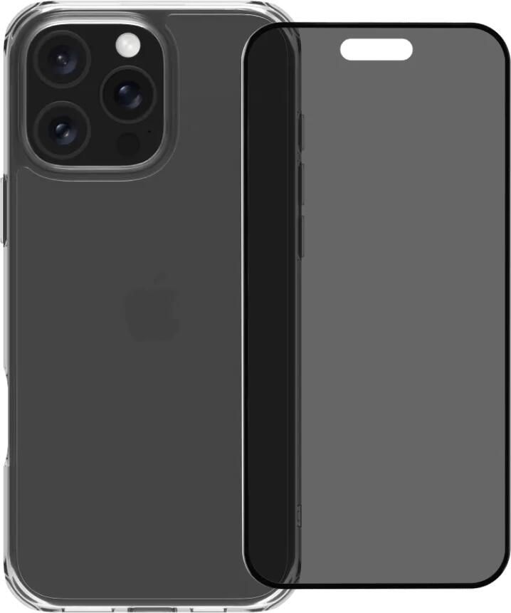 BlueBuilt Protective Back Cover iPhone 16 Pro Max Transparant + Privacy Screenprotector