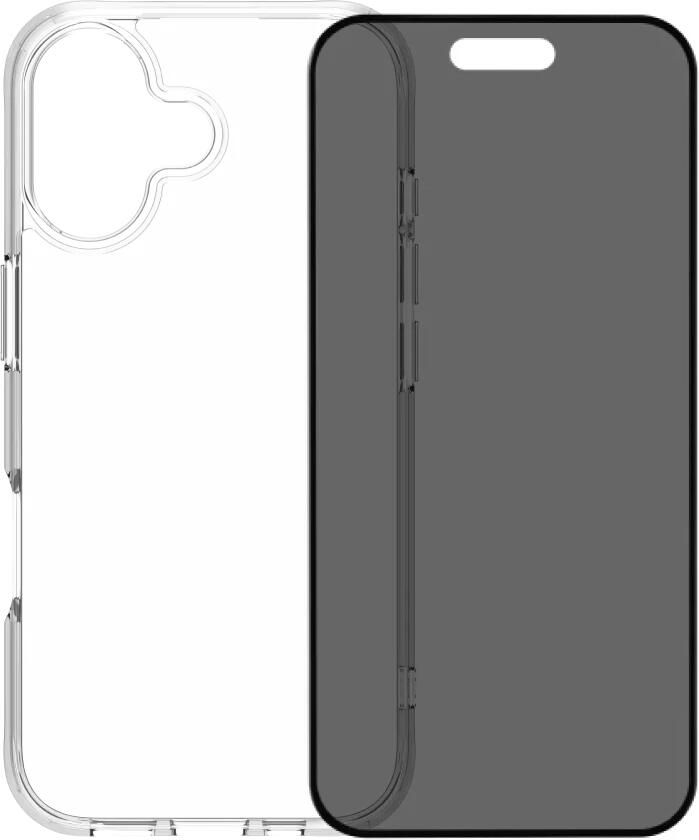 BlueBuilt Protective Back Cover iPhone 17 Transparant + iPhone 17 Privacy Screenprotector