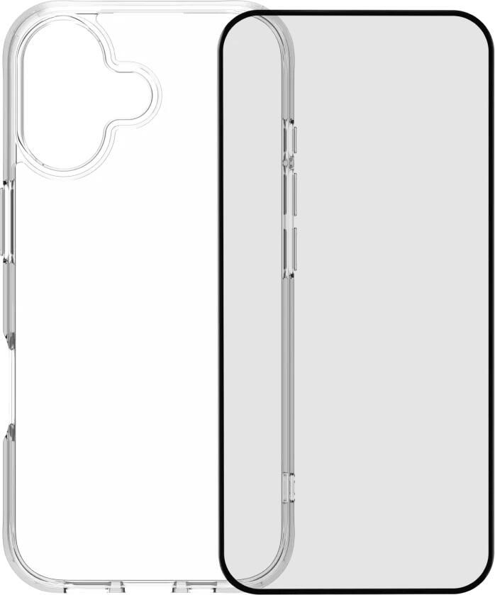 BlueBuilt Protective Back Cover iPhone 17 Transparant + iPhone 17 Screenprotector Glas