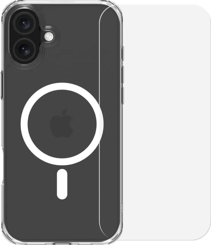 BlueBuilt Protective Back Cover met MagSafe iPhone 16 Plus + Screenprotector Glas