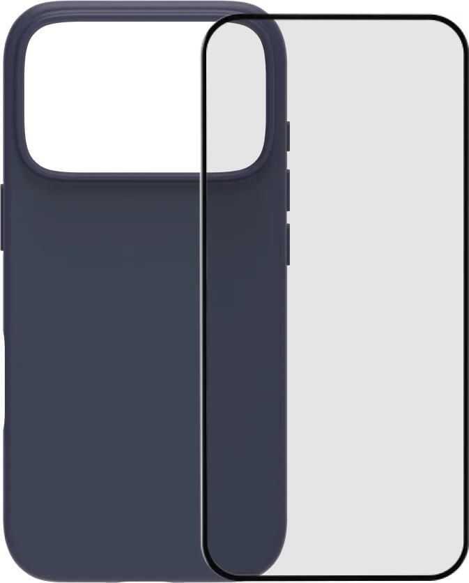 BlueBuilt Protective Back Cover met MagSafe iPhone 17 Pro Blauw + iPhone 17 Pro Screenprotector Glas