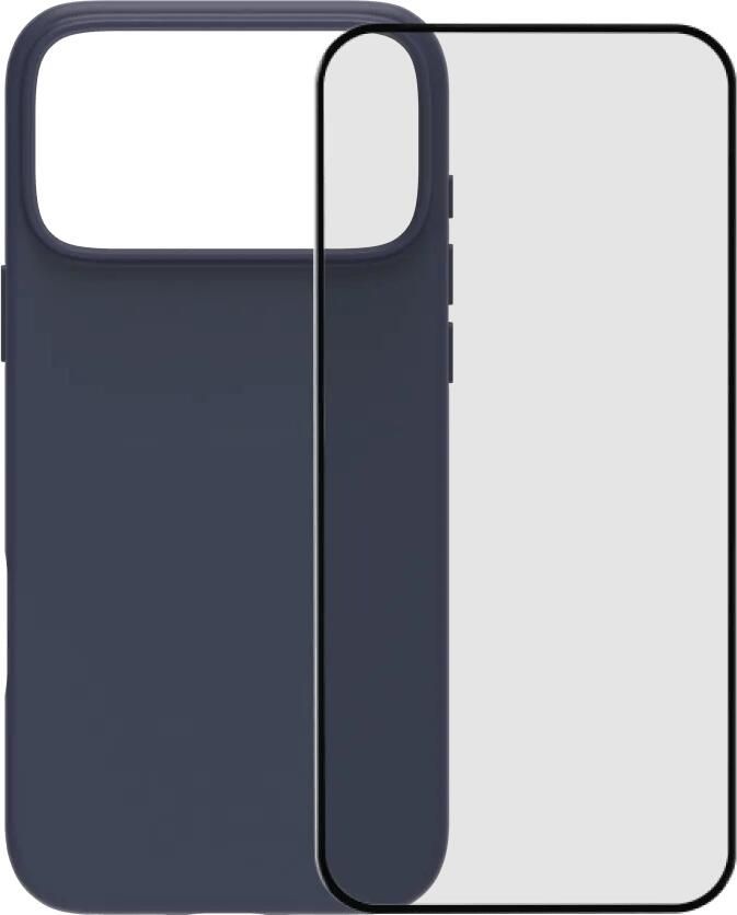 BlueBuilt Protective Back Cover met MagSafe iPhone 17 Pro Max Blauw + iPhone 17 Pro Max Screenprotector Glas