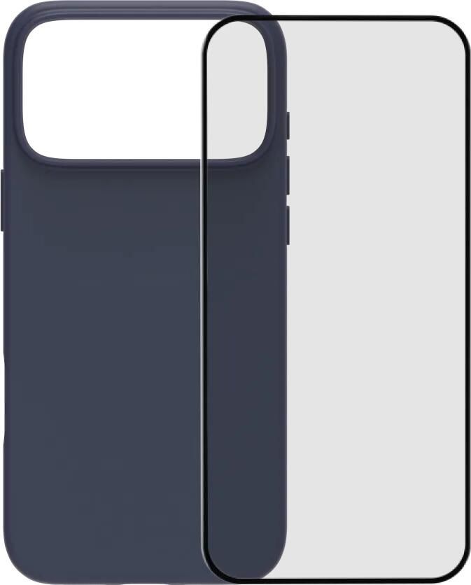 BlueBuilt Protective Back Cover met MagSafe iPhone 17 Pro Max Blauw + iPhone 17 Pro Max Screenprotector Glas