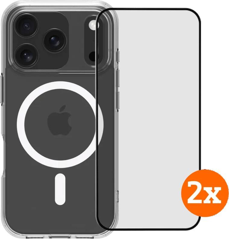 BlueBuilt Protective Back Cover met MagSafe iPhone 17 Pro + Screenprotector Duo Pack