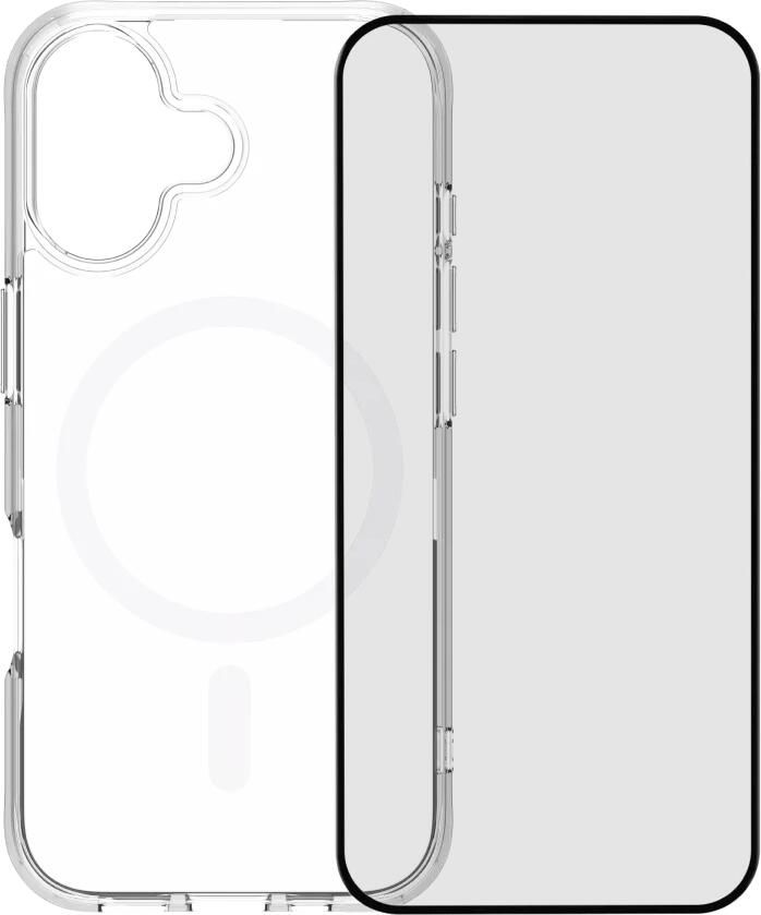 BlueBuilt Protective Back Cover met MagSafe iPhone 17 Transparant + iPhone 17 Screenprotector Glas