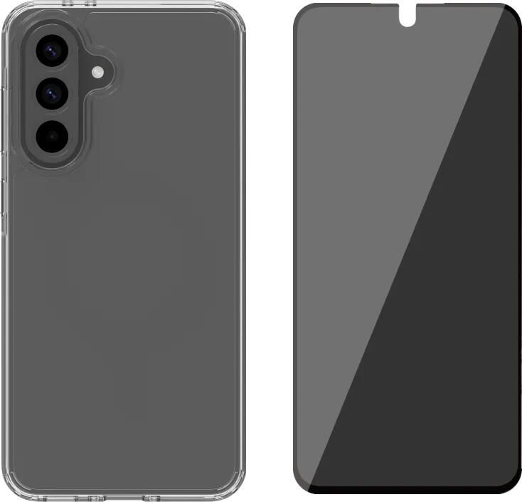 BlueBuilt Protective Back Cover Samsung Galaxy A56 Transparant + Privacy Screenprotector