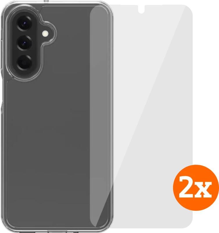 BlueBuilt Protective Cover Samsung Galaxy A17 Transparant + Screenprotector Duo Pack