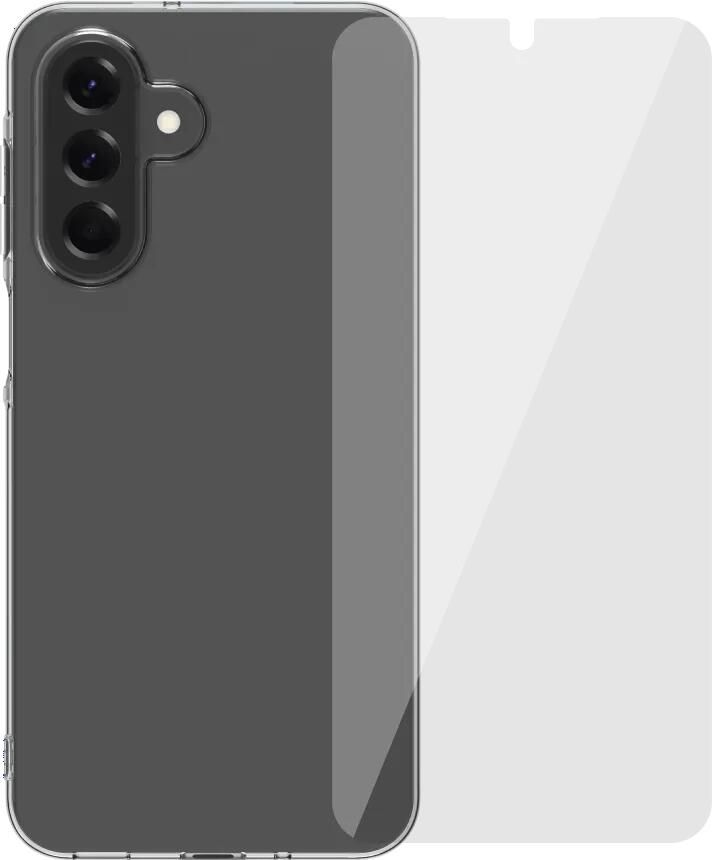 BlueBuilt Samsung Galaxy A17 4G 5G Back Cover Transparant + Screenprotector Glas