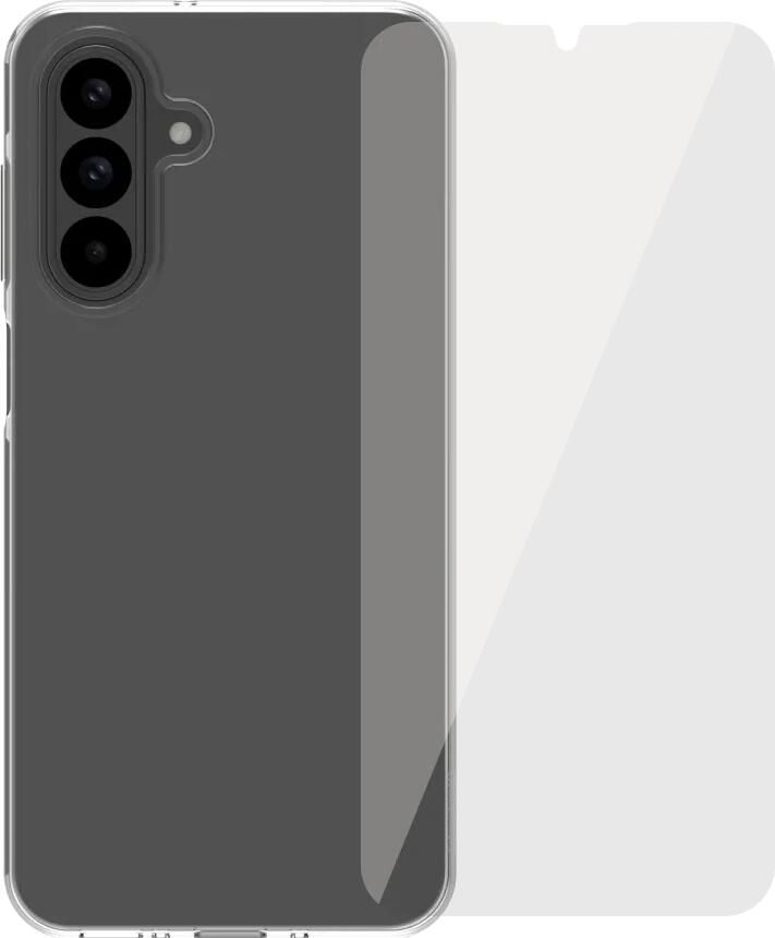 BlueBuilt Samsung Galaxy A26 Back Cover Transparant + Screenprotector Glas