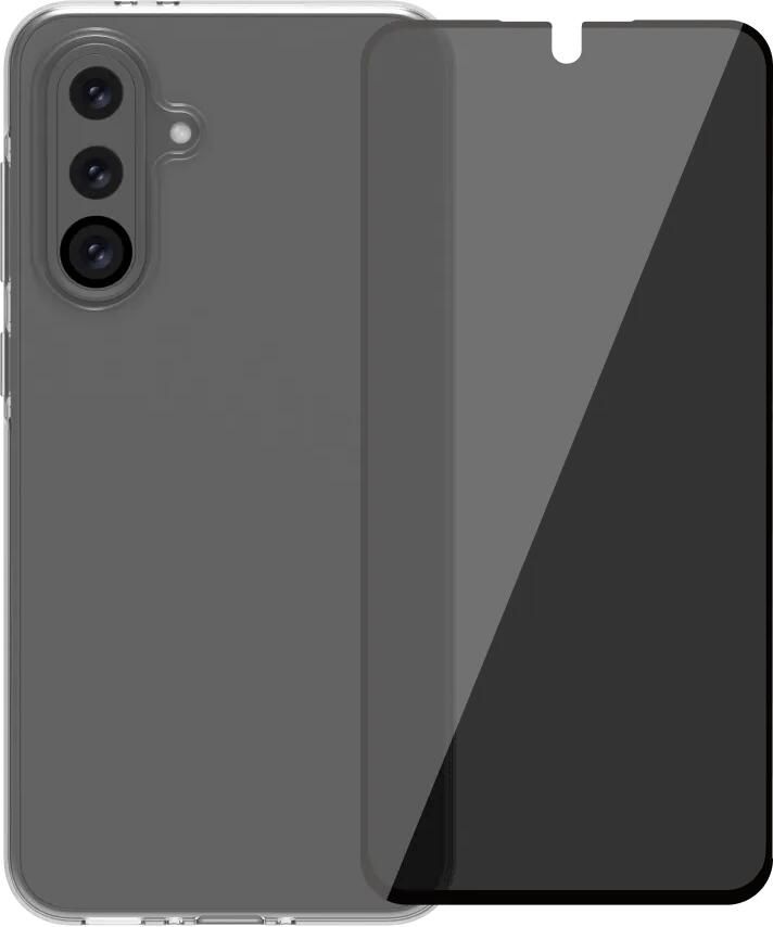 BlueBuilt Samsung Galaxy A36 Back Cover Transparant + Privacy Filter Screenprotector Glas