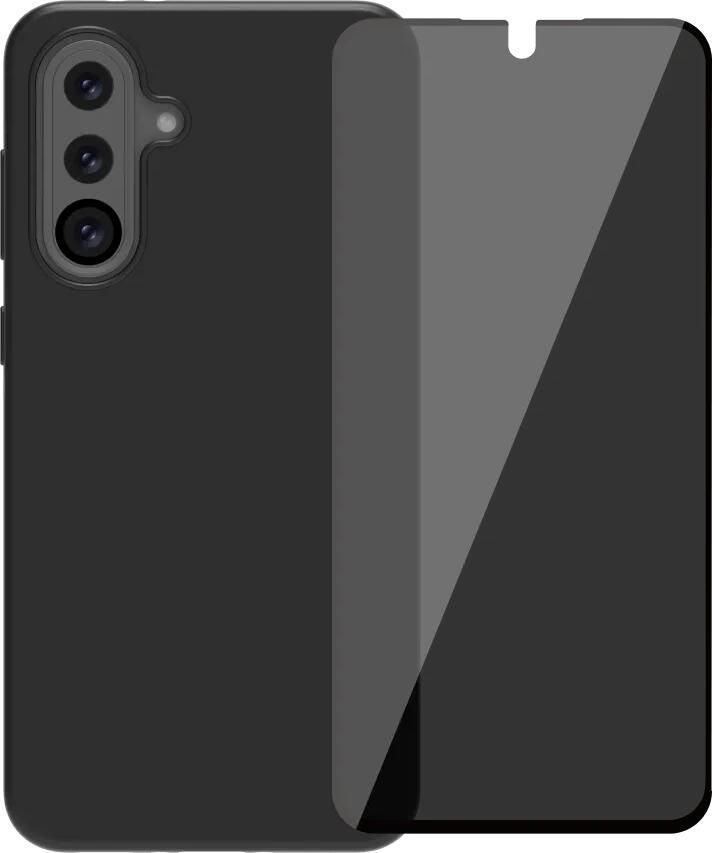 BlueBuilt Samsung Galaxy A36 Back Cover Zwart + Privacy Filter Screenprotector Glas