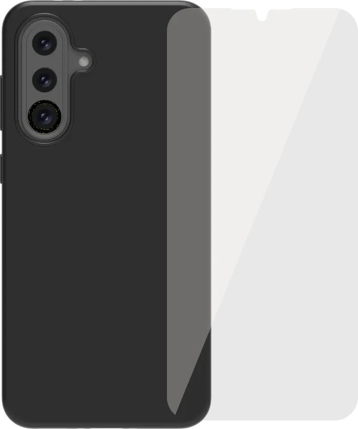 BlueBuilt Samsung Galaxy A36 Back Cover Zwart + Screenprotector Glas