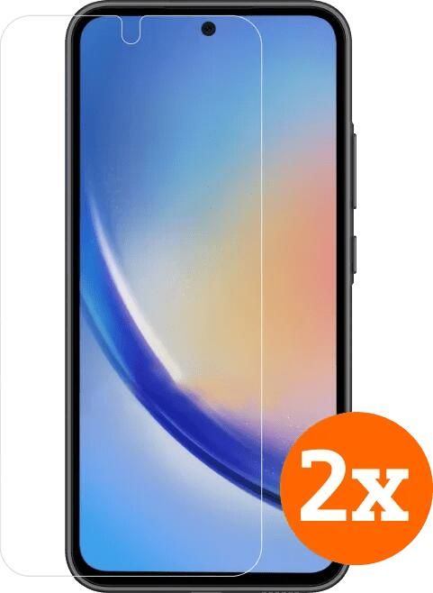 BlueBuilt Samsung Galaxy A55 Screenprotector Glas Duo Pack