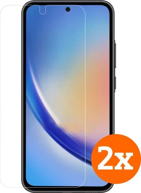 BlueBuilt Samsung Galaxy A55 Screenprotector Glas Duo Pack
