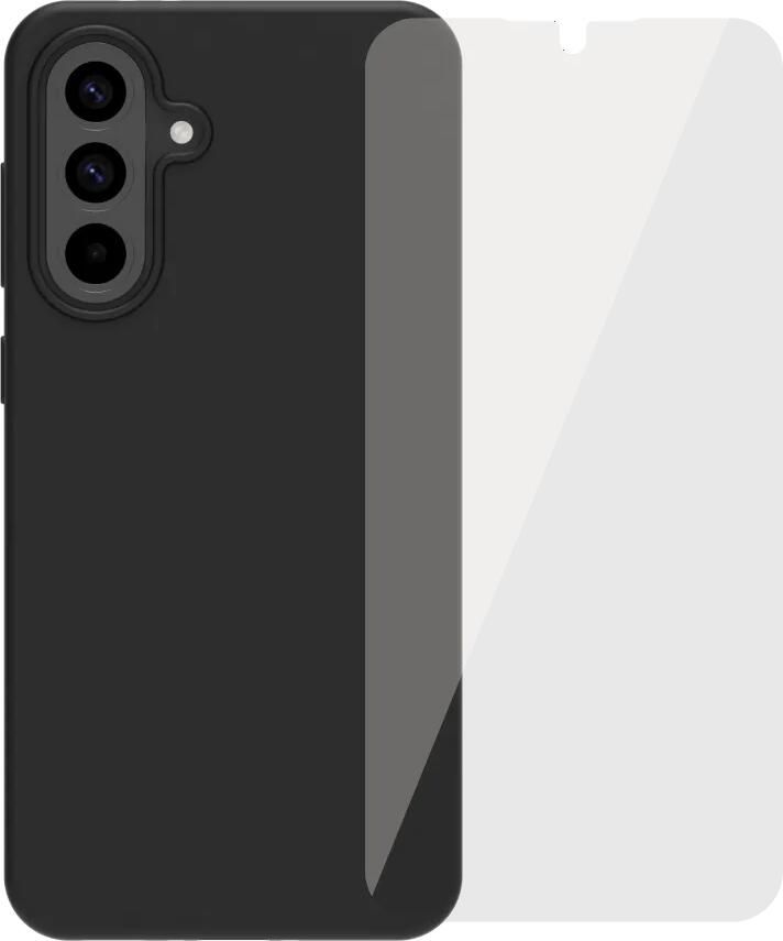 BlueBuilt Samsung Galaxy A56 Back Cover Zwart + screenprotector Glas