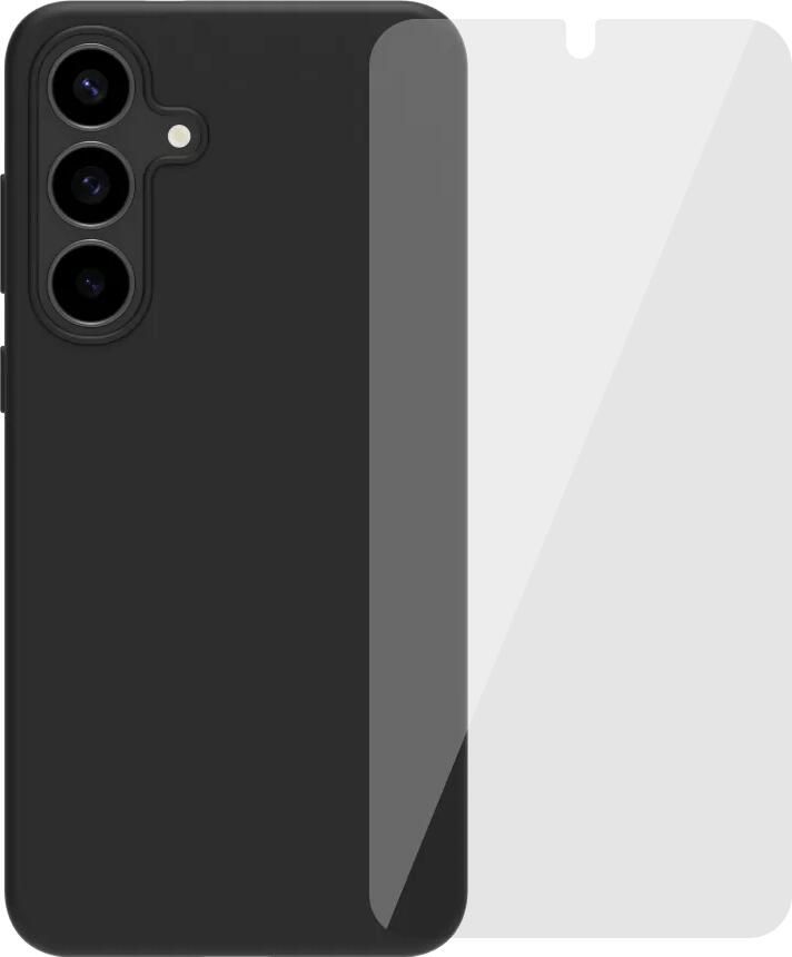 BlueBuilt Samsung Galaxy S25 FE Back Cover Zwart + Screenprotector Glas