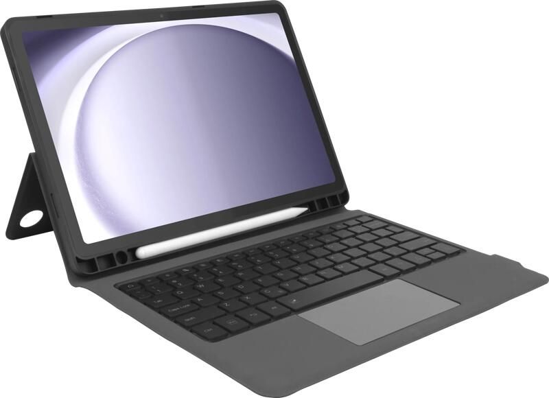 BlueBuilt Samsung Galaxy Tab A9 Plus Toetsenbord Hoes QWERTY Zwart